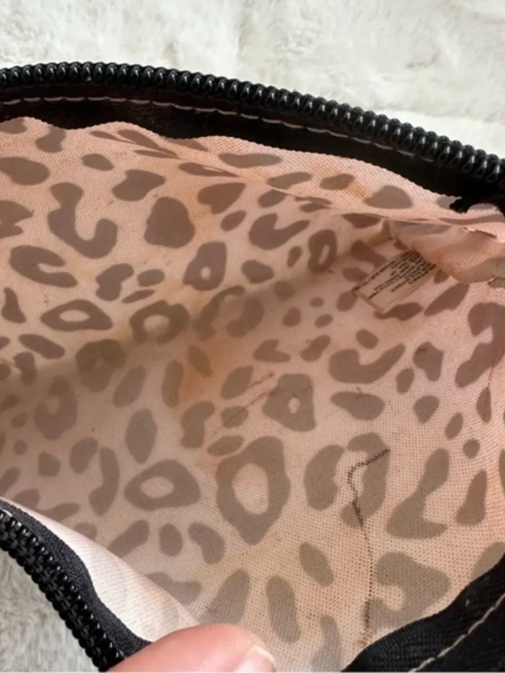 Victoria's Secret PINK | Pink and Cream Cheetah Print Cosmetic Case